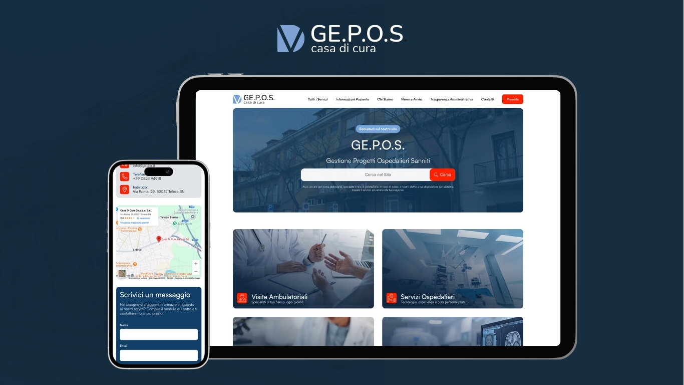 Il Nuovo Volto Digitale di GE.P.O.S. Casa di Cura a Telese Terme.
