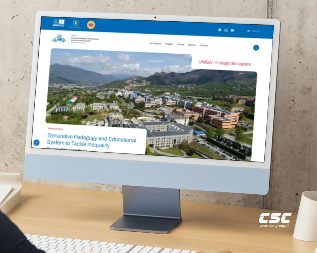 CSC Group realizza il sito web della Cattedra UNESCO dell’Università degli Studi di Salerno